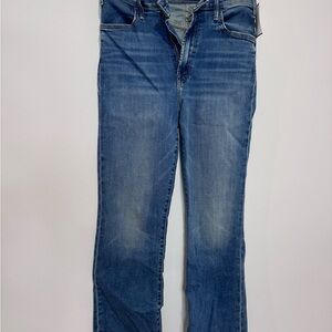 MOTHER The Hustler Ankle Fray Jeans in Healing Jar Size 30